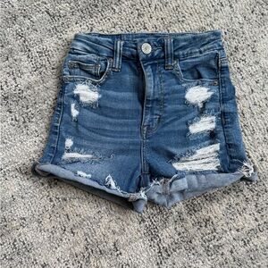 American Eagle Distressed Jean Shorts